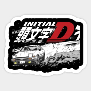 Initial D - Japan Mountain Drift Racing Takumi Fujiwara's Toyota AE86 Deep Forest GT Sticker